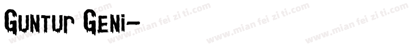 Guntur Geni字体转换